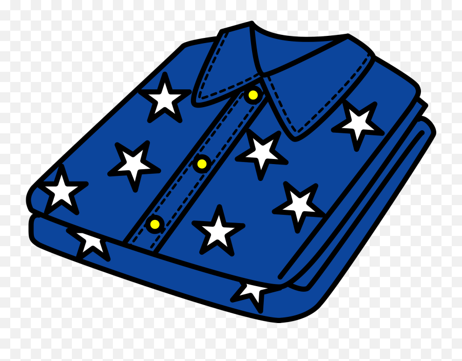 Blue Pajamas With A Star Pattern Clipart Free Download - Venezuela Flag Icon Png,Pajamas Png