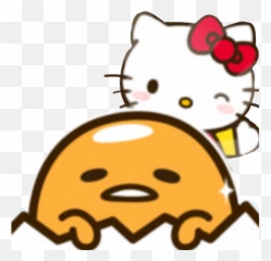 Download Gudetama Gudetamahellokitty Sanrio Hellokitty - Kitty With Eye Patch png