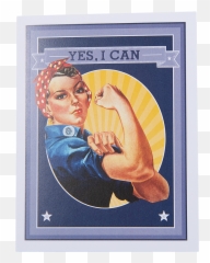 Rosie The Riveter Yes I Can Notecard - We Can Do The Png,Rosie The Riveter Png