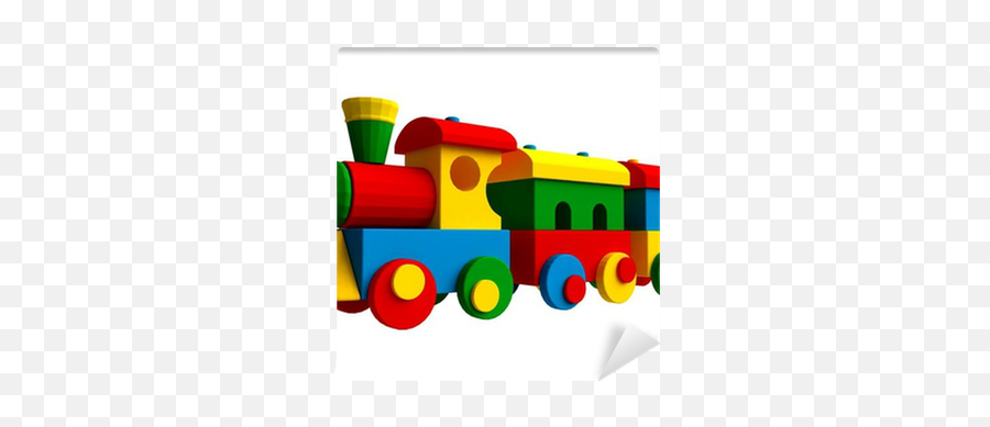 3d Colorful Toy Train Wall Mural U2022 Pixers - We Live To Change Toy Train Png,Toy Train Png