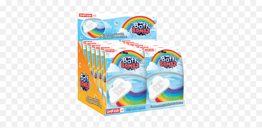 Cloud Rainbow Bath Bomb - Traditional Toy Shop Hythe Baff Bombz Zimpli Kids Png,Rainbow Cloud Png