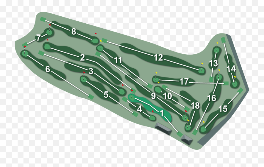 Burn Hole Png - Orkney Golf Course Layout,Burn Hole Png