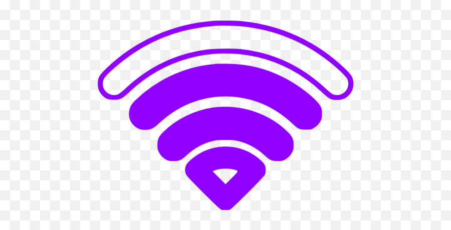 Violet Wifi 3 Bars Icon - Vertical Png,Icon Bars