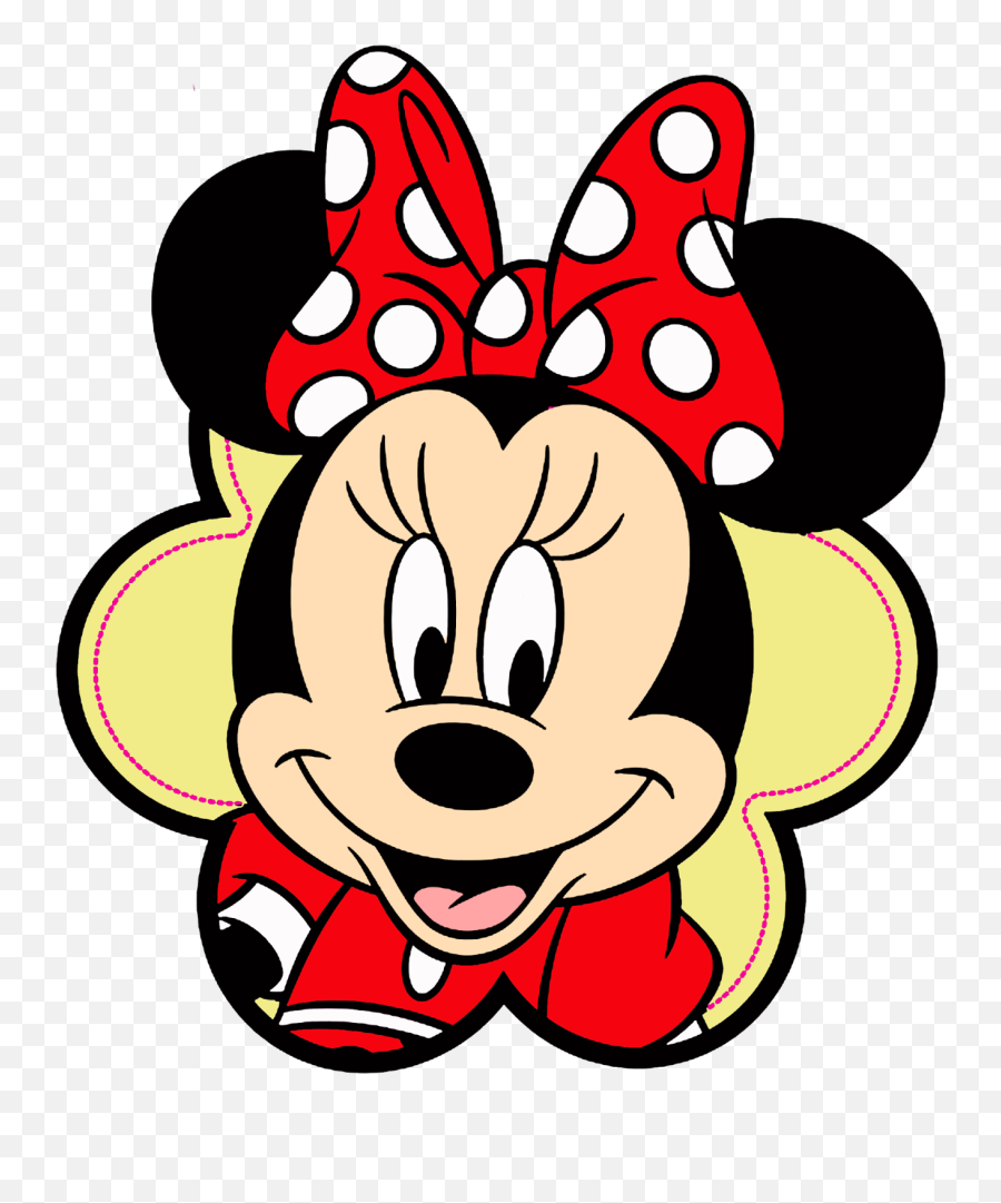 Minnie Face Png Picture - Minnie Mouse Merah Png,Minnie Mouse Face Png