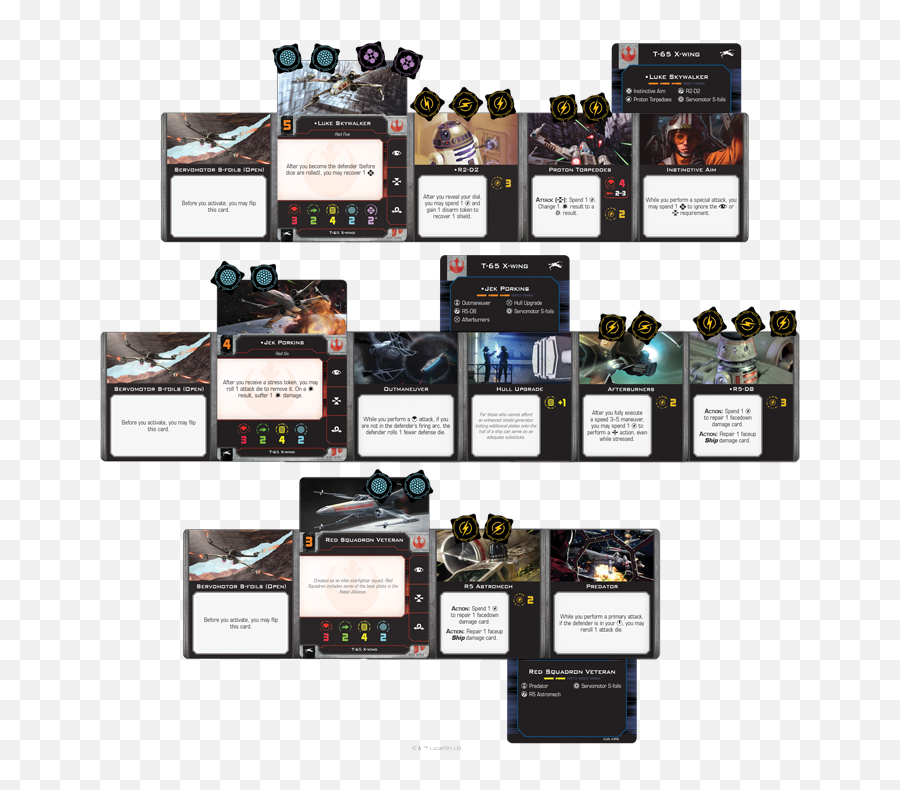 Squad Selection - X Wing Builds Png,Fighter Icon Team Builder