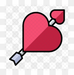 Love Arrow Icon Of Colored Outline - National Library France png