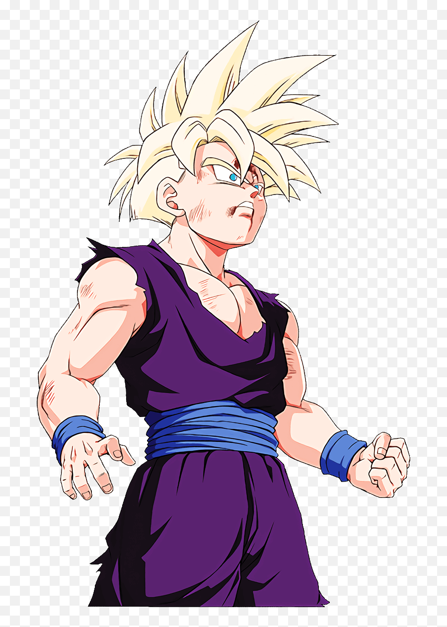 Gohan Art From - Teen Gohan Dokkan Render Png,Gohan Icon