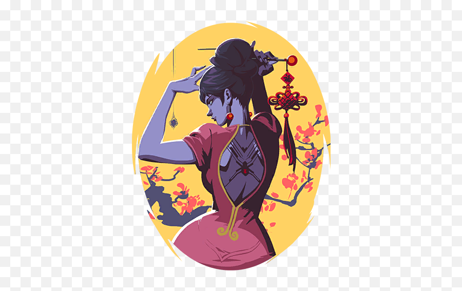 Wishing You Prosperity In The Year Of Dog Lunar New - Overwatch Year Of The Rooster Sprays Png,Widowmaker Png