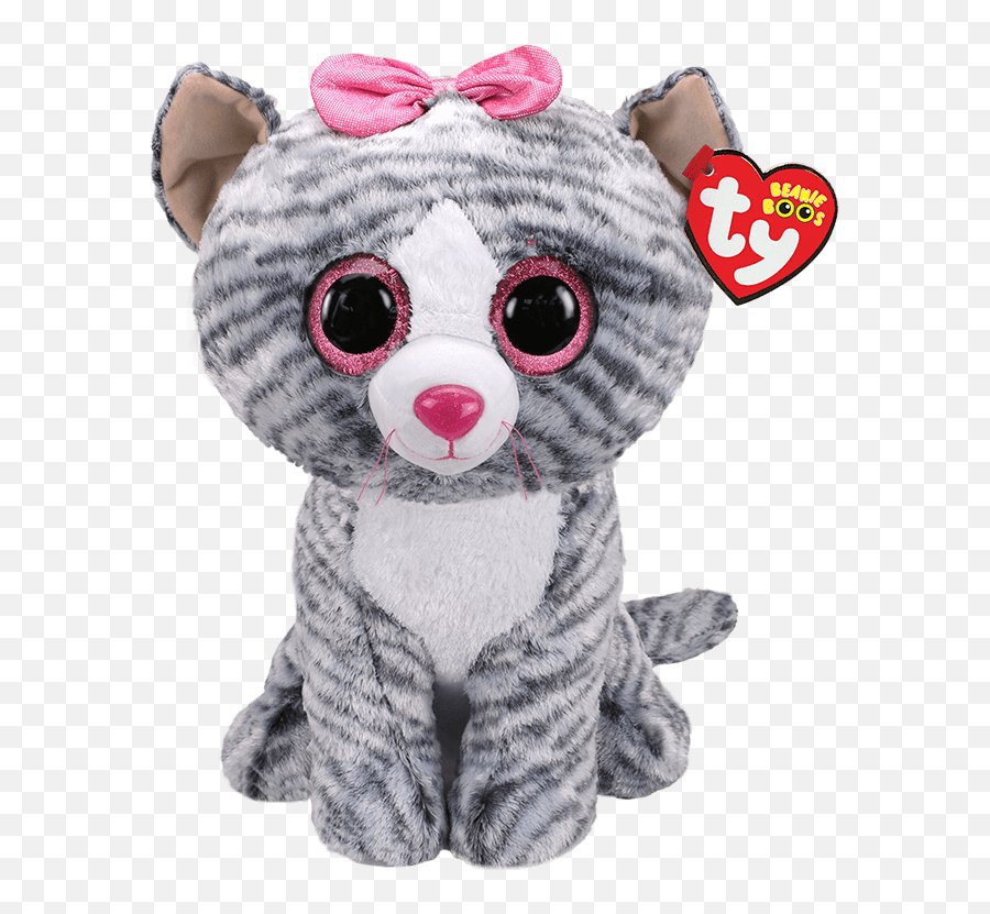 Ty Plush Toys Crabapple Kids Boutique - Beanie Boos Cat Kiki Grey Regular Png,Hatchimal Owl Icon