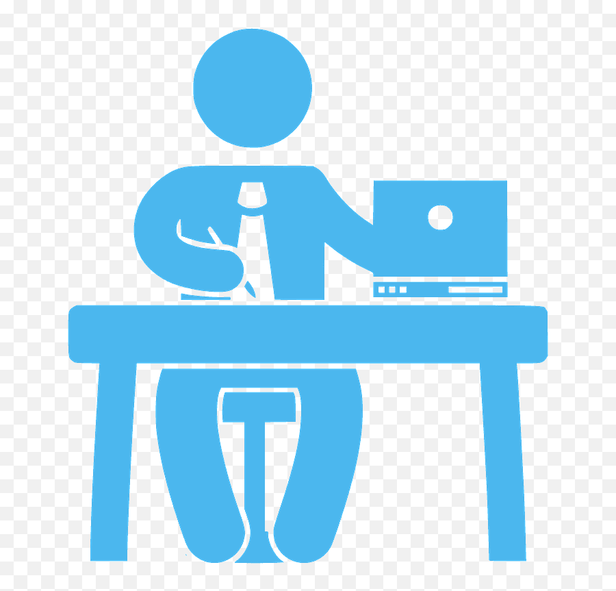 Office Worker Silhouette - Free Vector Silhouettes Creazilla Man In Office Icon Png,Working Icon Vector