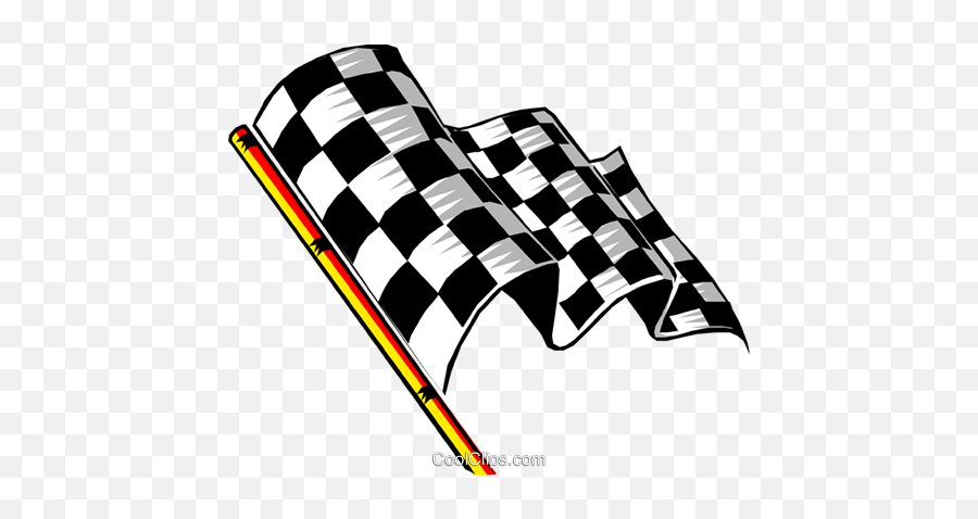 Checkered Flag Royalty Free Vector Clip Art Illustration - Transparent Race Flag Gif Png,Checkered Flags Png