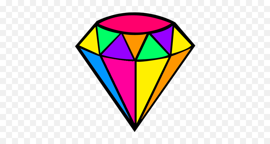 Color Clip Art Colored Transprent Png - Colored Diamonds Art,Cartoon Diamond Png