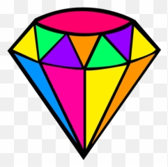 Color Clip Art Colored Transprent Png - Colored Diamonds Art,Cartoon Diamond Png