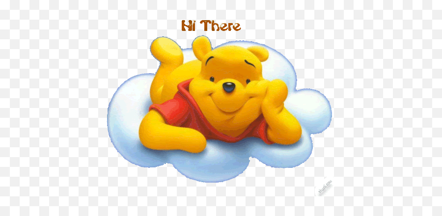 Ddd99 Winnie The Pooh Sticker - Ddd99 Winnie The Pooh Hi Winnie The Pooh Blue Background Png,Pooh Icon