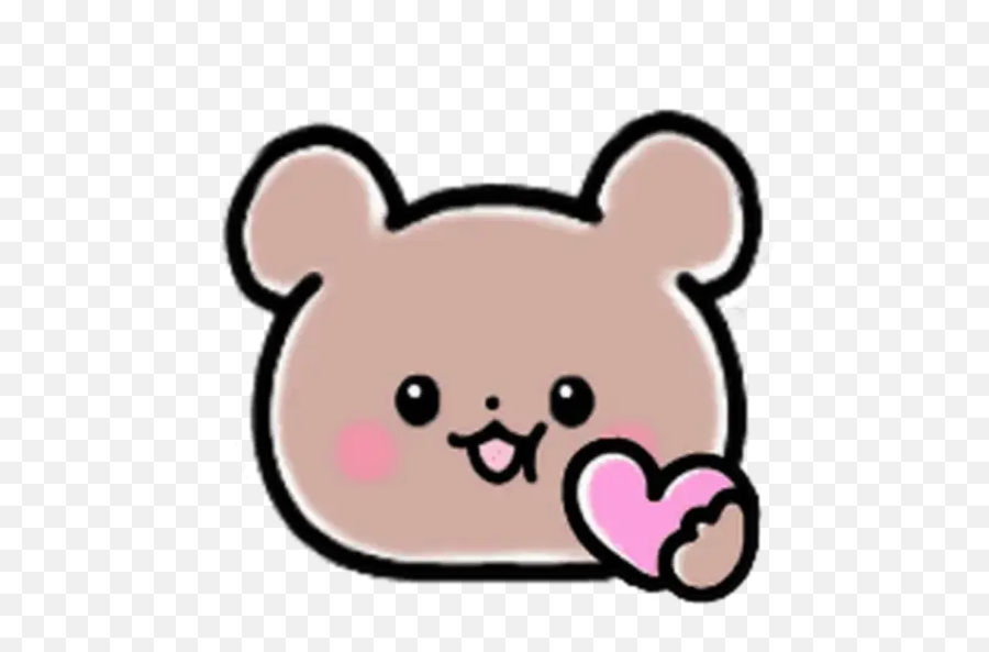 Sticker Maker - Cute Brown Bear Happy Png,Korilakkuma Icon