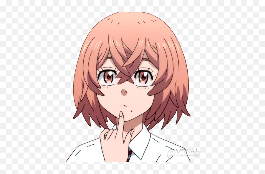 Telegram Sticker From Tokyo Revengers Pack - Hinata Tokyo Revengers Pc Png,Mirai Kuriyama Icon