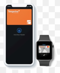 Pay Easily With Apple Tangerine - Watch Strap png