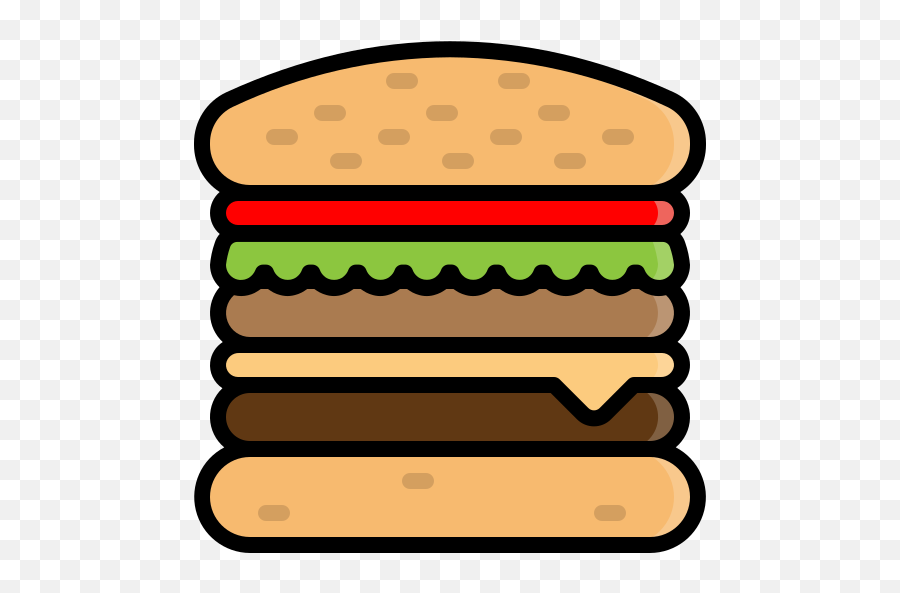 Bread Burger Fast Fastfood Food Hamburger Icon - Free Hamburger Icon Colored Png,Hamburger Bun Icon