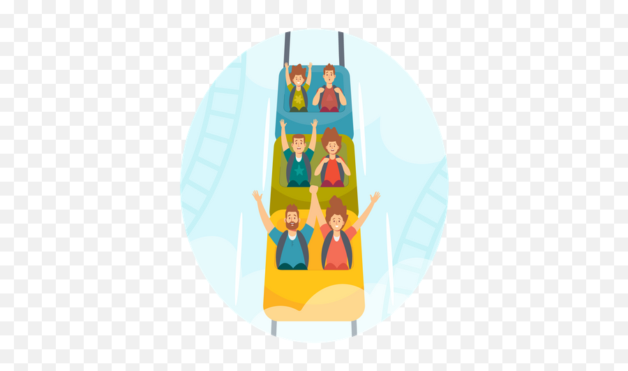 Roller Coaster Icon - Download In Line Style Amusement Park Png,Parks And Recreation Folder Icon