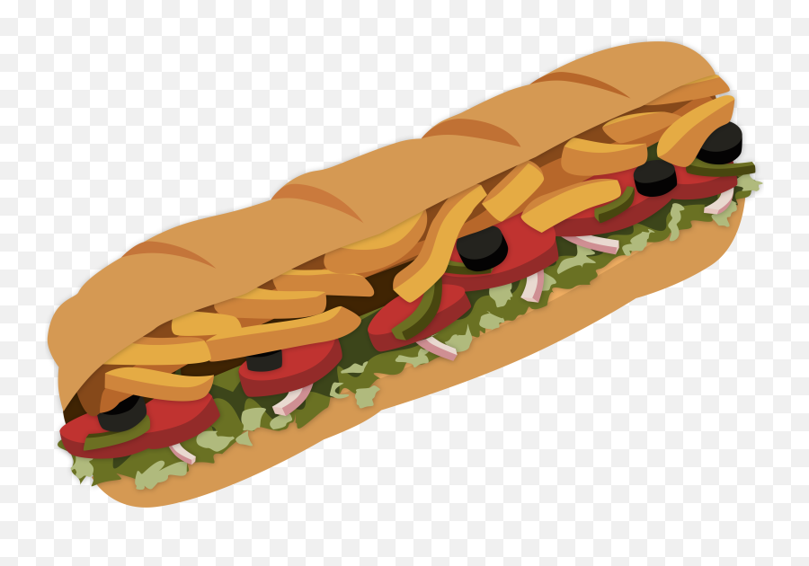 Sandwich Clipart Hero - Subway Sandwich Clip Art Png,Sub Sandwich Png