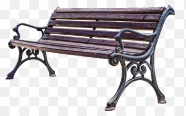 Wooden Bench Rest Seat - Park Bench Transparent Png,Bench Png