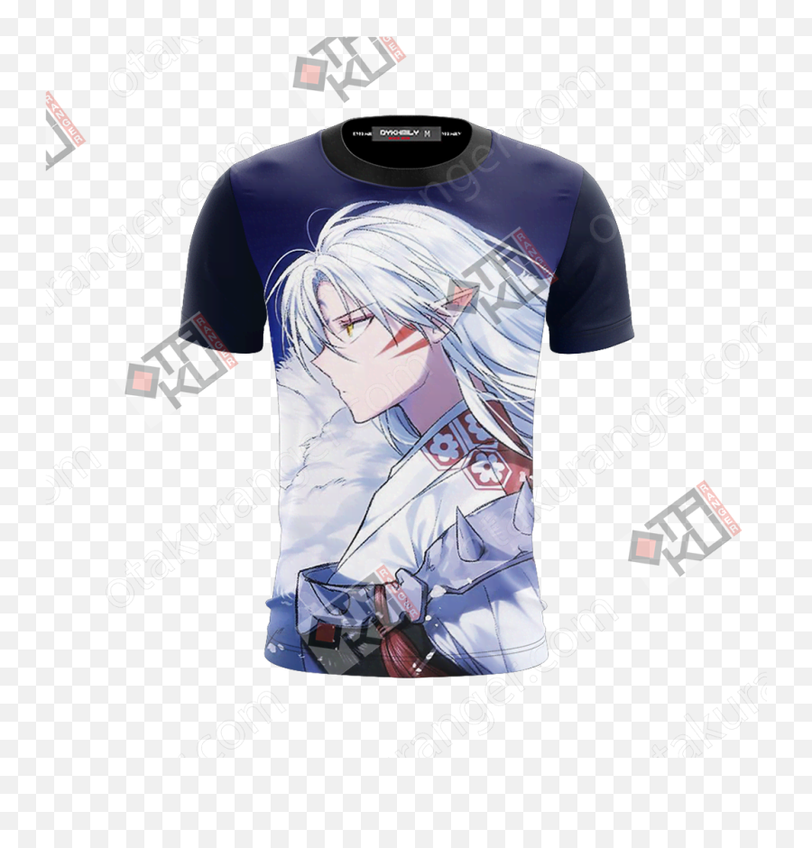 Inuyasha Sesshomaru 3d T - Shirt Otakuranger Dio Jojo Shirt Png,Inuyasha Png
