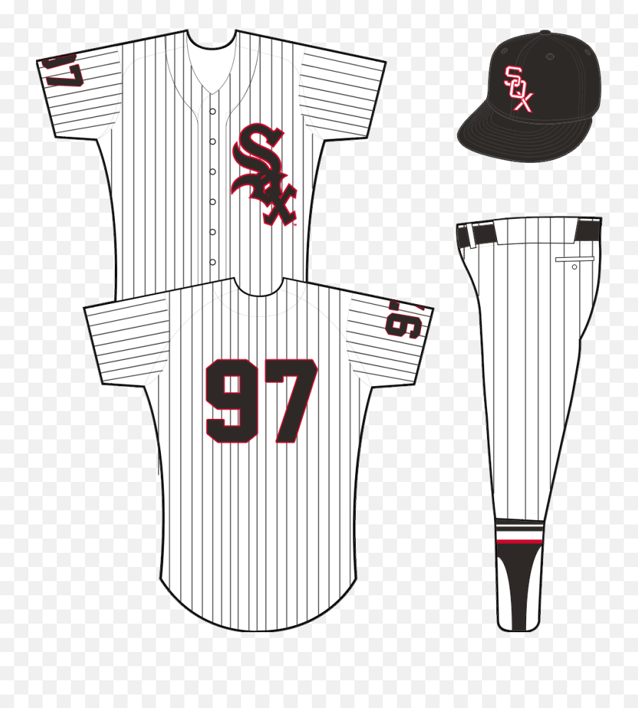 Chicago White Sox Home Uniform - Chicago Cubs Home Uniform Png,White Sox Logo Png