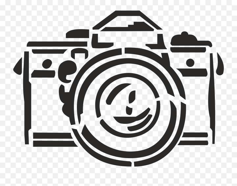 Png Camera Logo - Free Transparent Png Logos Camera Stencil,White Design Png