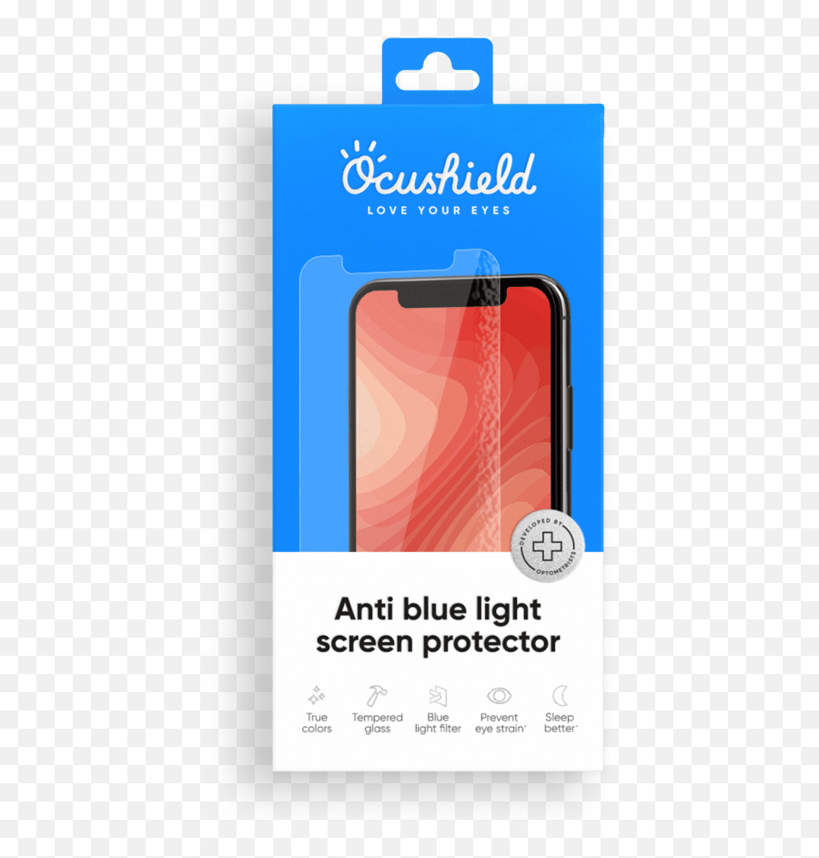 Blue Light Screen Protector For The Iphone U0026 Samsung By Ocushield - Blue Light Screen Protector Iphone Png,Blue Light Png