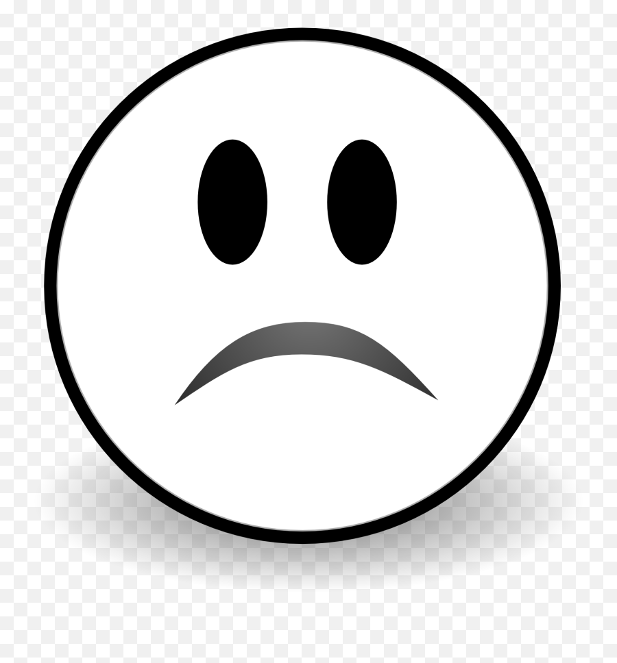 Download Happy Face Png - Transparent Png Png Images Sad Clipart Black And White,Face Png