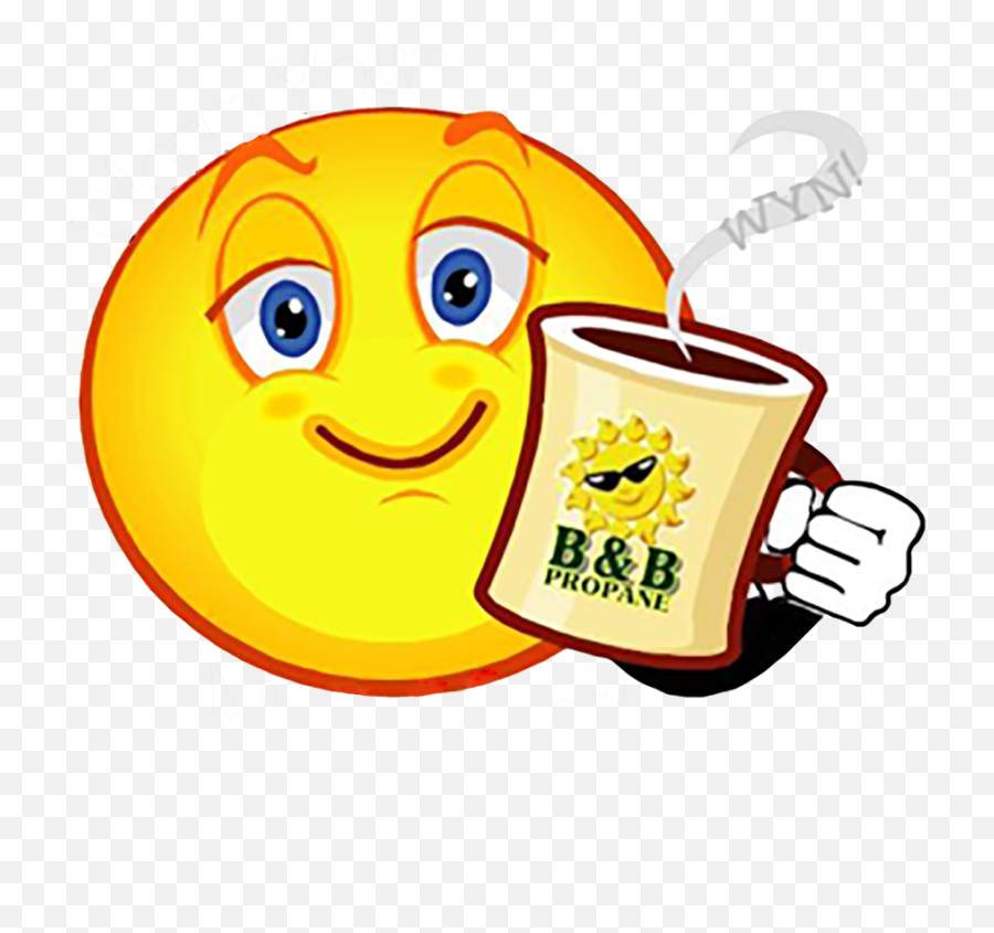 Good Morning Emoji Sticker Clipart - Good Morning Emoji Png,Coffee Emoji Png