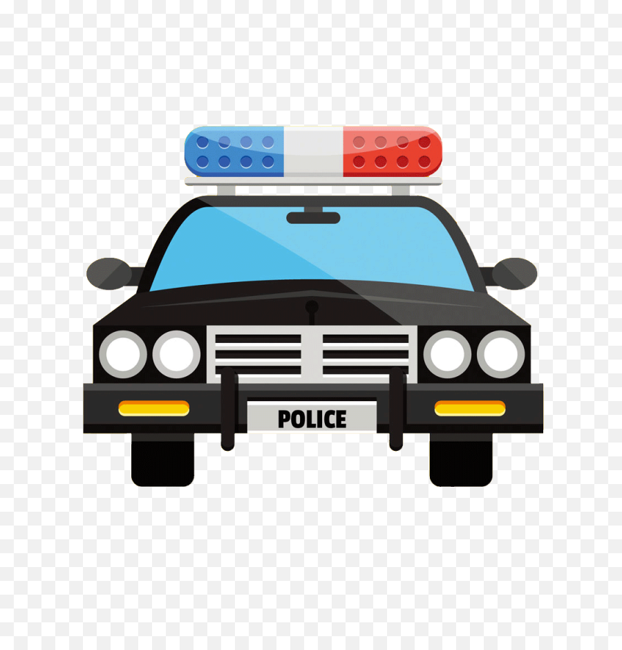 Car Clip Art Flat Cartoon Transprent - Cartoon Police Car Png,Police Car Png
