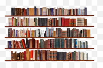 Bookshelf Isolated Transparent - Transparent Background Books Png,Bookcase Png