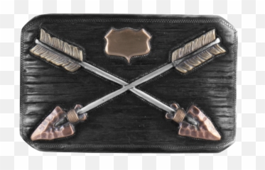 Gold Shield Png - Crossed Arrows Made With Three Colors Of Rifle