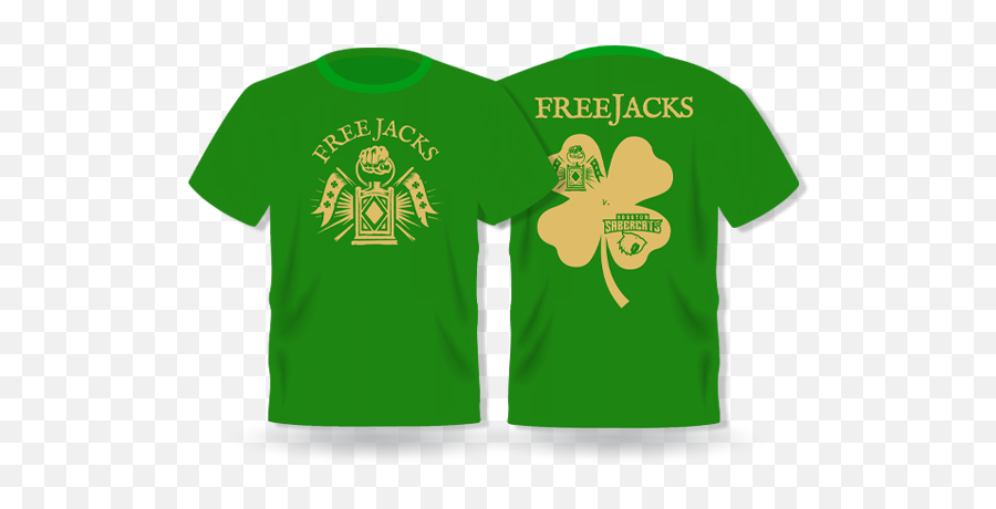 St Patricku0027s Day Commemorative T - Shirt U2014 New England Free Jacks Rugby Club Active Shirt Png,St. Patrick's Day Png