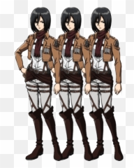 Mikasa Glitch Infinite Loops Wiki Fandom - Anime Girl With Black Short Hair Cosplay Png,Mikasa Png