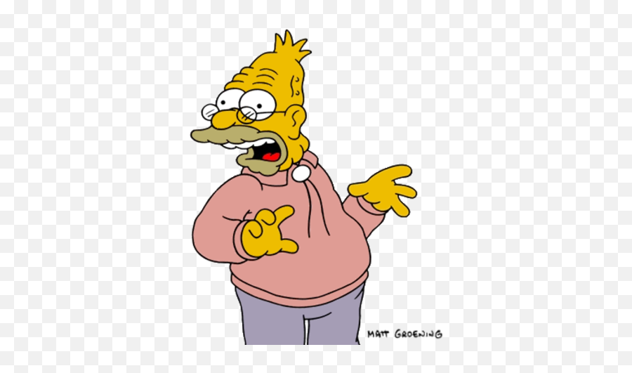 Abraham Simpson - Grandpa Simpson Png,The Simpsons Png