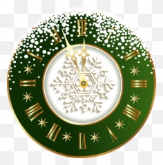 New Year Clock Clipart - New Year Clock Png,Clocks Png