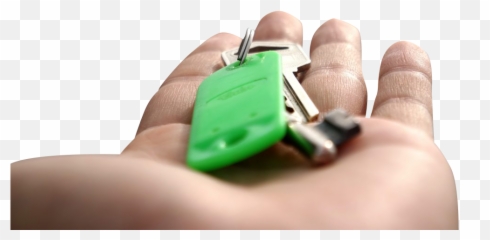 House Keys In Hand Transparent Background Png - Free Apartment,Key Transparent Background