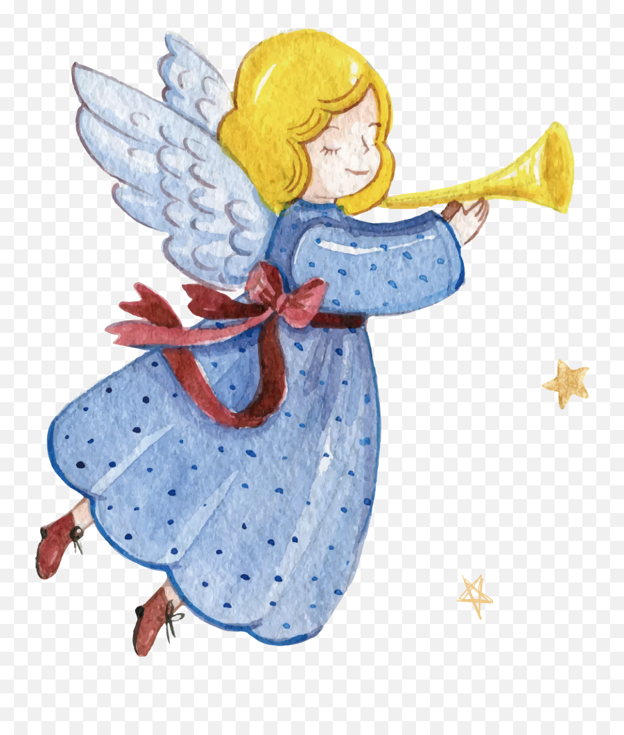 Angel Trumpet Png U0026 Free Trumpetpng Transparent - Christmas Angel With Trumpet,Trumpet Transparent Background