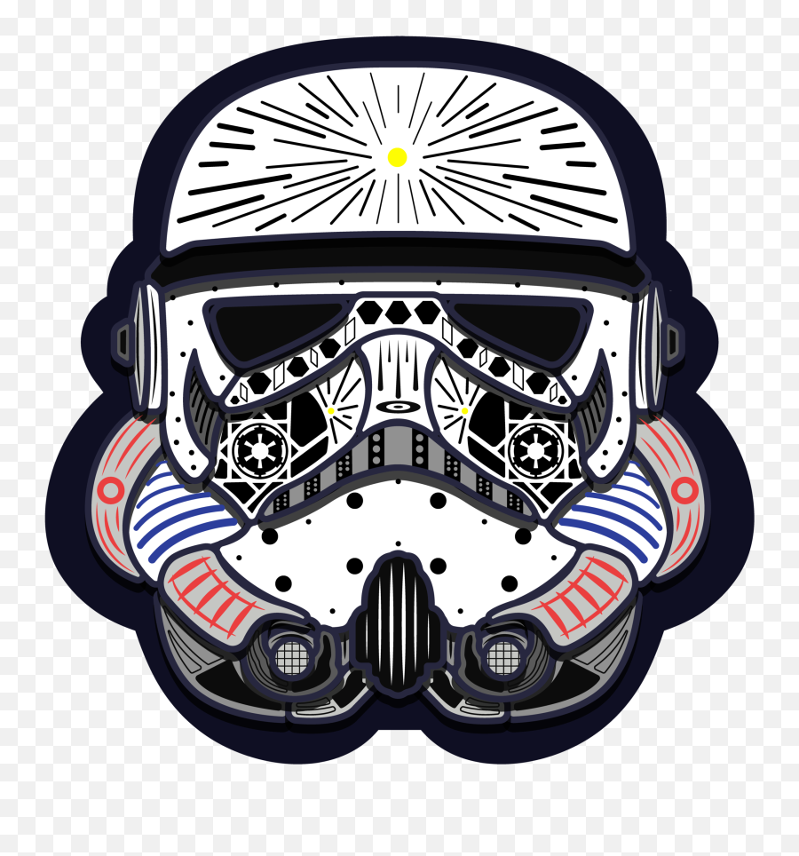 Stormtrooper Sticker U2014 Izel Studios - Illustration Png,Storm Trooper Png