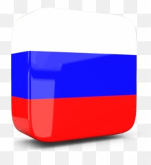 Glossy Square Icon 3d Illustration Of Flag Russia - Flag Png