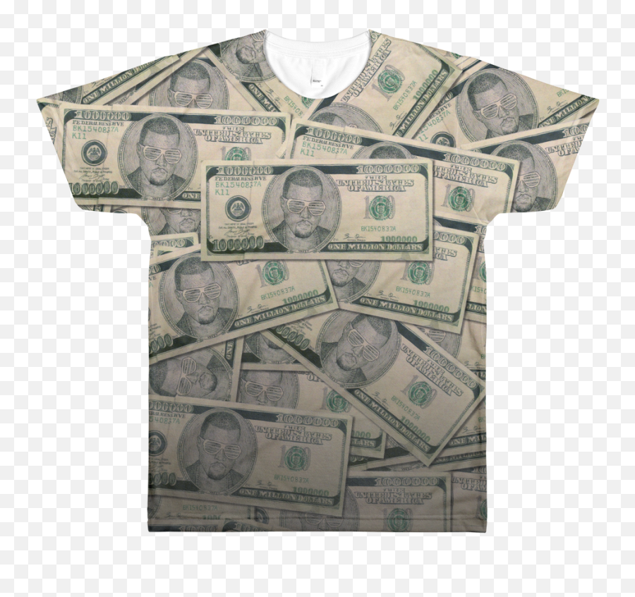 Yeezy Million Dollar Bill Shirt - Portable Network Graphics Png,Cash Png