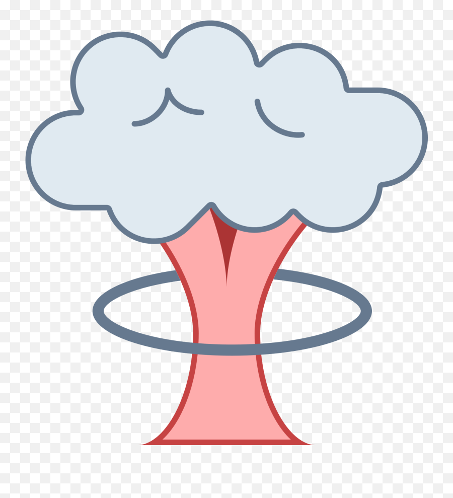 Mushroom Cloud - Imac Office Icon Visualpharm Clipart Png,Mushroom Cloud Transparent