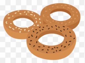 Donut Bagel Sesame Flat - Transparent Png U0026 Svg Vector File Bagel,Bagel Png
