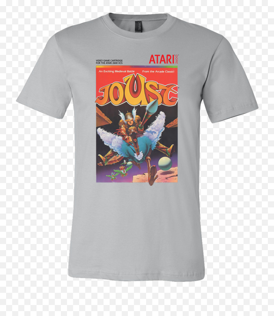 Joust Atari 2600 Retro Vintage Video Game Box Art Unisex T - Joust Atari 7800 Png,Atari 2600 Png