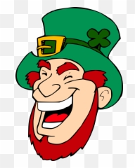 Leprechaun Laughing Face - Clip Art Leprechaun Face Png,Leprechaun Png