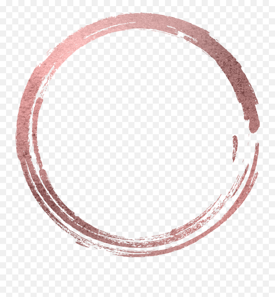 Circle Round Rosegold Frame Sticker By Lemon Tea - Author Accelerator Png,Gold Circle Frame Png
