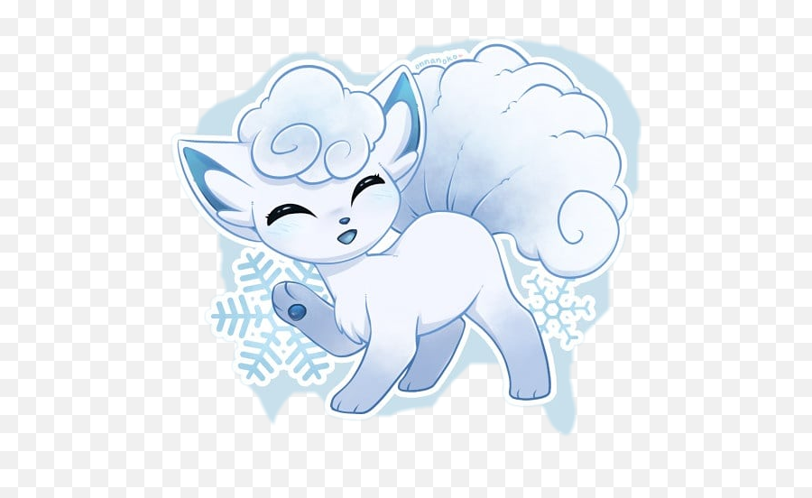 Largest Collection Of Free - Toedit Vulpix Stickers Sticker Kawaii De Pokemon Png,Vulpix Transparent