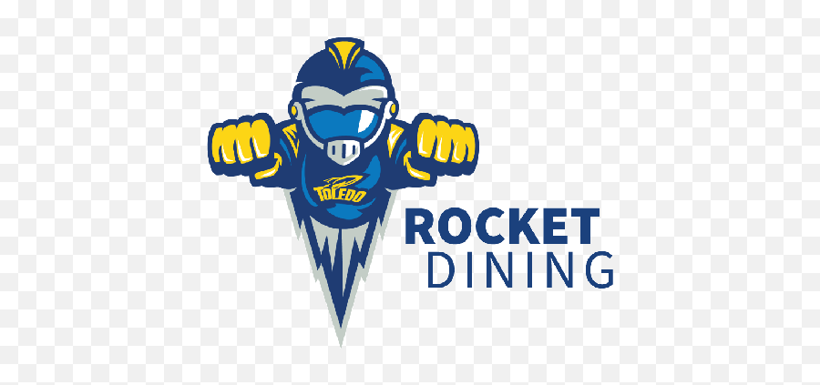 Contactless Pickup New Food Options - Toledo Rockets Mascot Png,University Of Toledo Logo